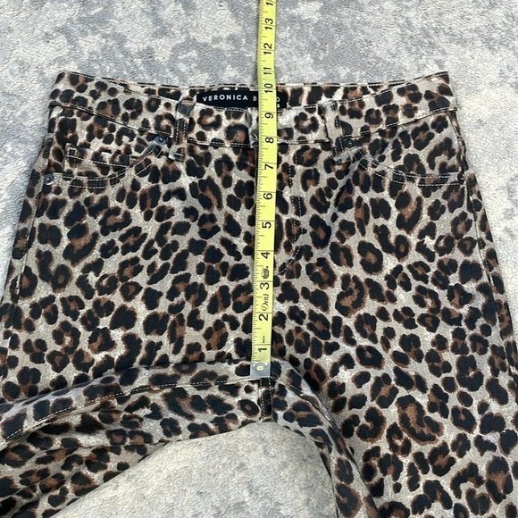 Veronica Beard Brooke Skinny Mid Rise Jeans Coated Leopard Sz 26 2 - Picture 10 of 15